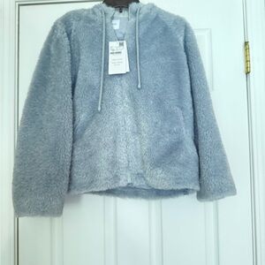 Cozy Women's Light blue Fleece Hoodie